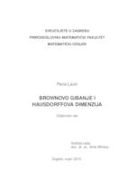 Poveznica na dokument Brownovo gibanje i Hausdorffova dimenzija