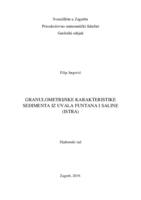 Poveznica na dokument Granulometrijske karakteristike sedimenta iz uvala Funtana i Saline (Istra)