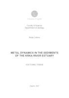 Poveznica na dokument Metal dynamics in the sediments of the Krka River estuary