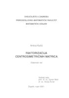 Faktorizacija centrosimetričnih matrica