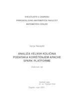 Analiza velikih količina podataka korištenjem Apache Spark platforme