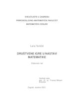 Društvene igre u nastavi matematike