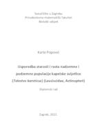 Usporedba starosti i rasta nadzemne i podzemne populacije kapelske svijetlice (Telestes karsticus) (Leuciscidae, Actinopteri)