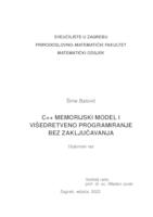 C++ memorijski model i višedretveno programiranje bez zaključavanja