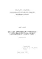 Analiza strategija i pripadnih vjerojatnosti u igri "Rizik"