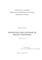 Bayesovsko zaključivanje za razliku očekivanja