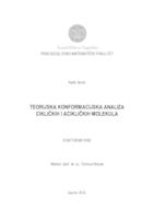 Teorijska konformacijska analiza cikličkih i acikličkih molekula