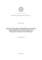 Razvoj kapilarne mikroprobe za masenu spektrometriju korištenjem iona megaelektronvoltnih energija