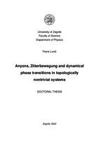 Anyons, Zitterbewegung and dynamical phase transitions in topologically nontrivial systems