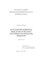 Accelerating Numerical Simulation of Multiple Scattering for Radiation Transport