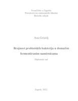 Brojnost probiotskih bakterija u domaćim fermentiranim namirnicama