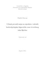 Učinak presušivanja na zajednice vodenih beskralježnjaka hiporeičke zone izvorišnog toka Rječine