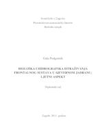 Biološka i hidrografska istraživanja frontalnog sustava u sjevernom Jadranu; ljetni aspekt
