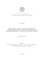 Biokemijska analiza reaktivacije fosfilirane butirilkolinesteraze u ovisnosti o strukturi oksima
 