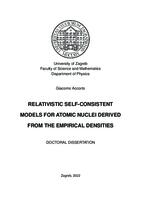 Relativistic self-consistent models for atomic nuclei derived from the empirical densities