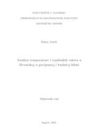 Analiza temperature i toplinskih valova u Hrvatskoj u povijesnoj i budućoj klimi