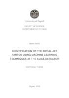 Identification of the initial jet parton using machine learning techniques at the ALICE detector