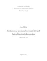 Antitumorski potencijal novosintetiziranih heterobimetalnih kompleksa