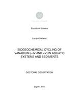 Biogeochemical cycling of vanadium (+IV i +V) in aquatic systems and sediments