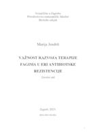 VAŽNOST RAZVOJA TERAPIJE
 FAGIMA U ERI ANTIBIOTSKE
 REZISTENCIJE