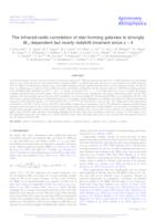 The infrared-radio correlation of star-forming galaxies is strongly M⋆-dependent but nearly redshift-invariant since z ∼ 4