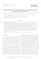 Tidal perturbations and eclipse mapping in the pulsations in the hierarchical triple system U Gru