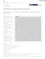 Evolution of symmetry index in minerals