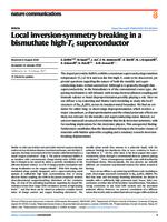 Local inversion-symmetry breaking in a bismuthate high-Tc superconductor