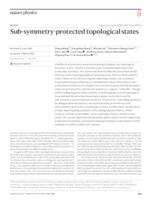 Sub-symmetry-protected topological states