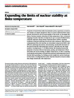 Expanding the limits of nuclear stability at finite temperature