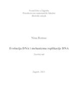 Evolucija DNA i mehanizma replikacije DNA