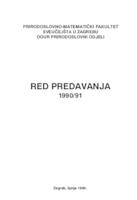 Red predavanja 1990/91