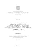 Utjecaj izloženosti α-cipermetrinu na markere oksidacijskog stresa u gravidnih ženki štakora