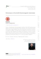 Performance of the ALICE Electromagnetic Calorimeter