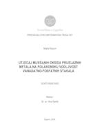 Utjecaj miješanih oksida prijelaznih metala na polaronsku vodljivost vanadatno-fosfatnih stakala