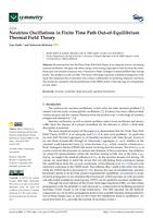 Neutrino Oscillations in Finite Time Path Out-of-Equilibrium Thermal Field Theory