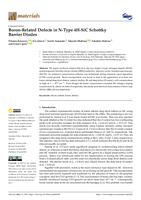 Boron-Related Defects in N-Type 4H-SiC Schottky Barrier Diodes