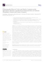 Exploring the Effect of V2O5 and Nb2O5 Content on the Structural, Thermal, and Electrical Characteristics of Sodium Phosphate Glasses and Glass–Ceramics