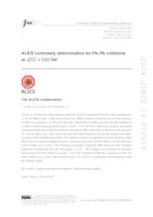 ALICE luminosity determination for Pb–Pb collisions at √sNN = 5.02 TeV
                  