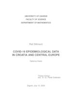 COVID-19 epidemiological data in Croatia and central Europe