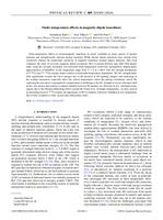 Finite-temperature effects in magnetic dipole transitions