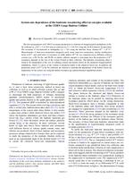 System-size dependence of the hadronic rescattering effect at energies available at the CERN Large Hadron Collider