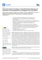 Grain-Size-Induced Collapse of Variable Range Hopping and Promotion of Ferromagnetism in Manganite La0.5Ca0.5MnO3