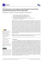 An Explanation of Exceptions from Chargaff’s Second Parity Rule/Strand Symmetry of DNA Molecules