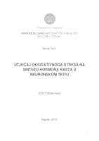 Utjecaj oksidativnoga stresa na sintezu hormona rasta u neuronskom tkivu