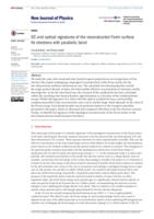 DC and optical signatures of the reconstructed Fermi surface for electrons with parabolic band