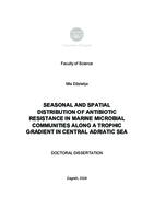 Seasonal and spatial distribution of antibiotic resistance in marine microbial communities along a trophic gradient in central Adriatic Sea