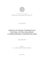 Kemijski aktivirana fragmentacija proteina i peptida obilježenih 4-formilbenzensulfonskom kiselinom