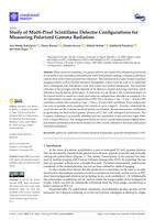 Study of Multi-Pixel Scintillator Detector Configurations for Measuring Polarized Gamma Radiation