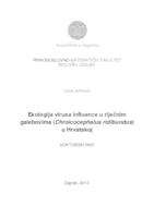 Ekologija virusa influence u riječnim galebovima (Chroicocephalus ridibundus) u Hrvatskoj